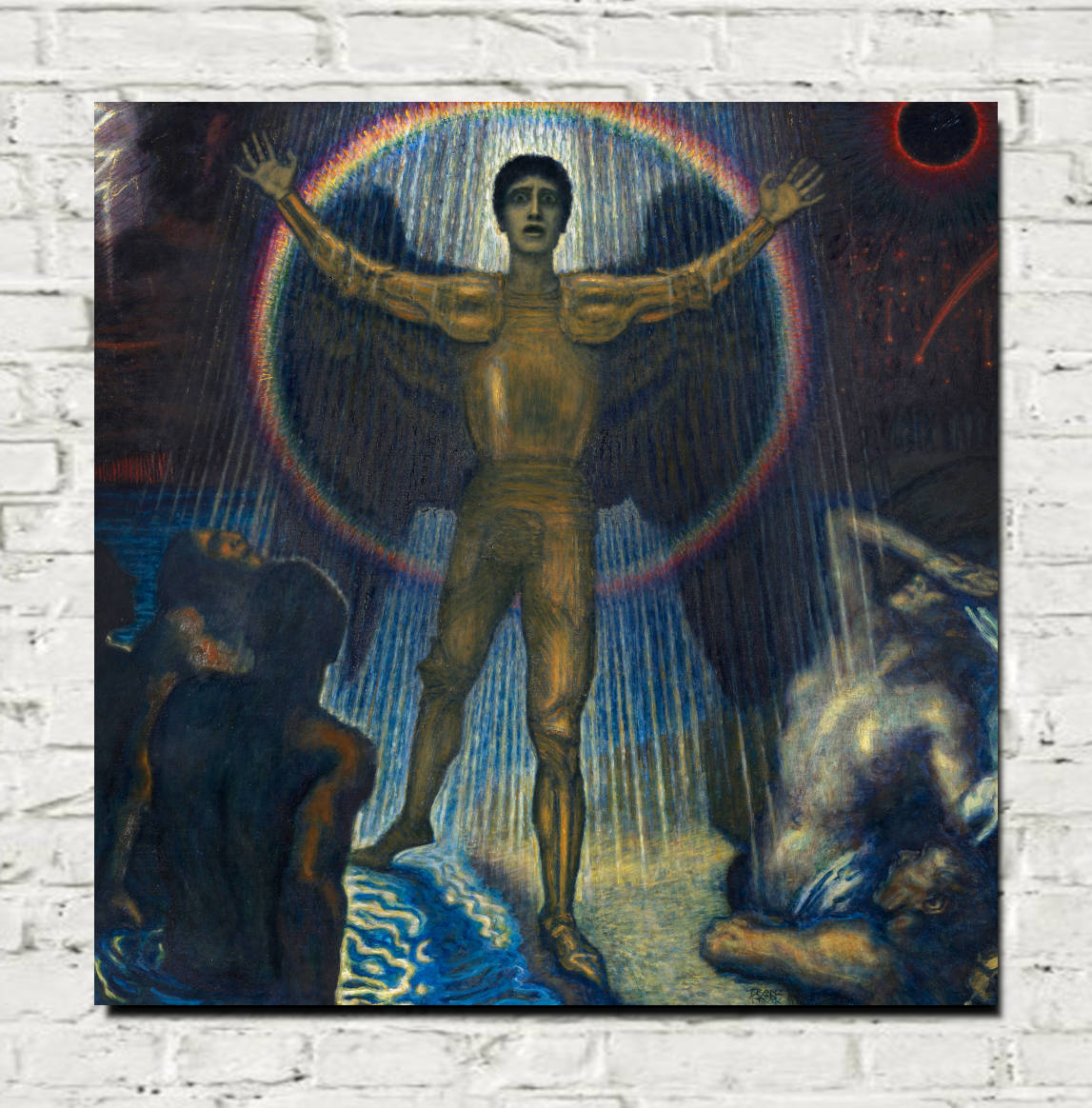 Franz Stuck Print, The Angel of Judgment