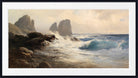 Edward Compton Print, The Faraglioni rocks off the coast of Capri