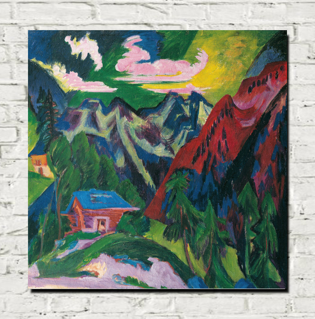 The Klosters Mountains (1923) by Ernst Ludwig Kirchner