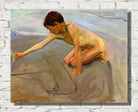 Joaquín Sorolla Print, Drawing in the Sand (1911)