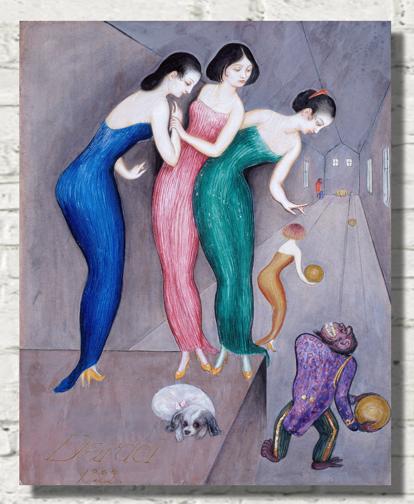 Dreams and Fantasies no.1 (The Skittle Alley) (1922), Nils Dardel