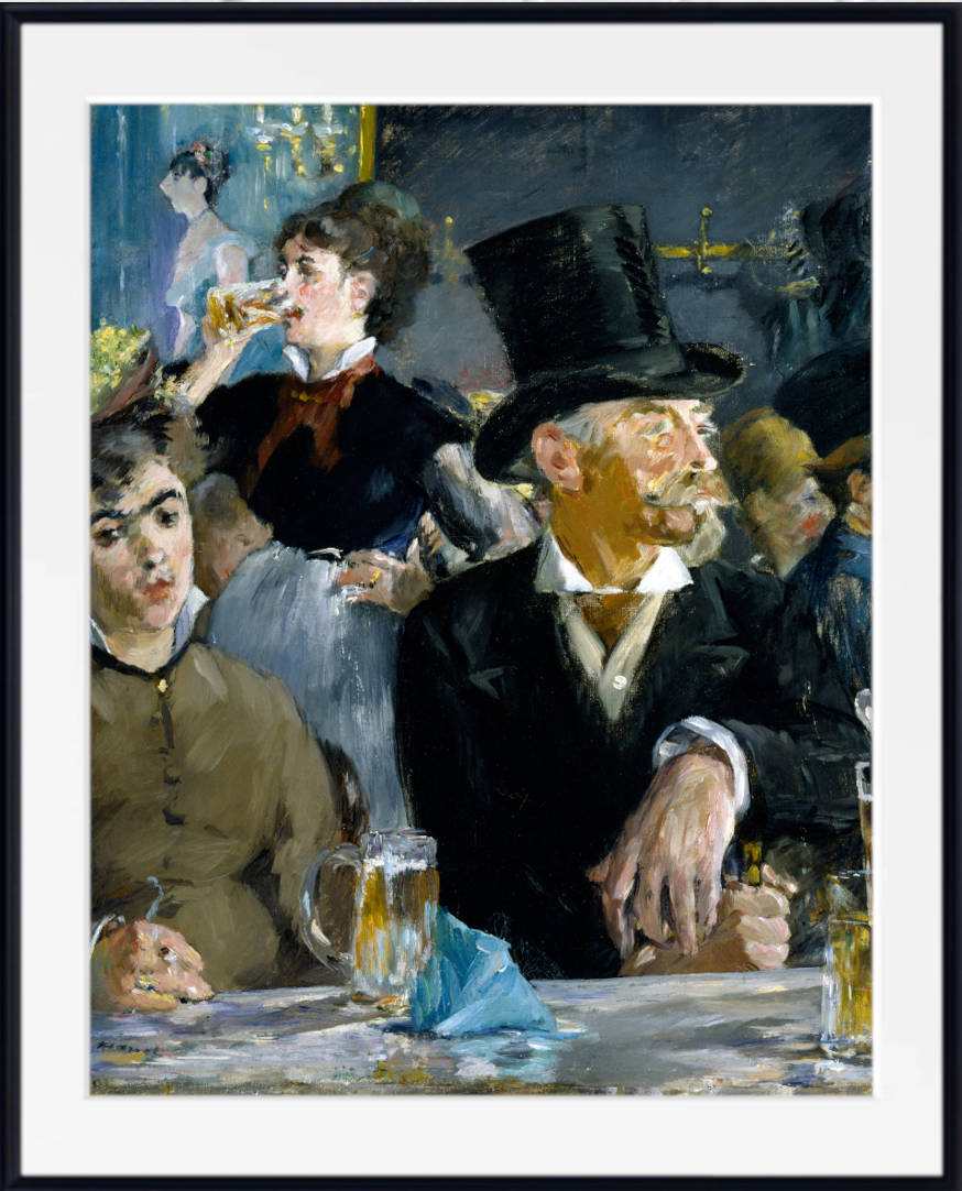 Édouard Manet Print : At the Cafe