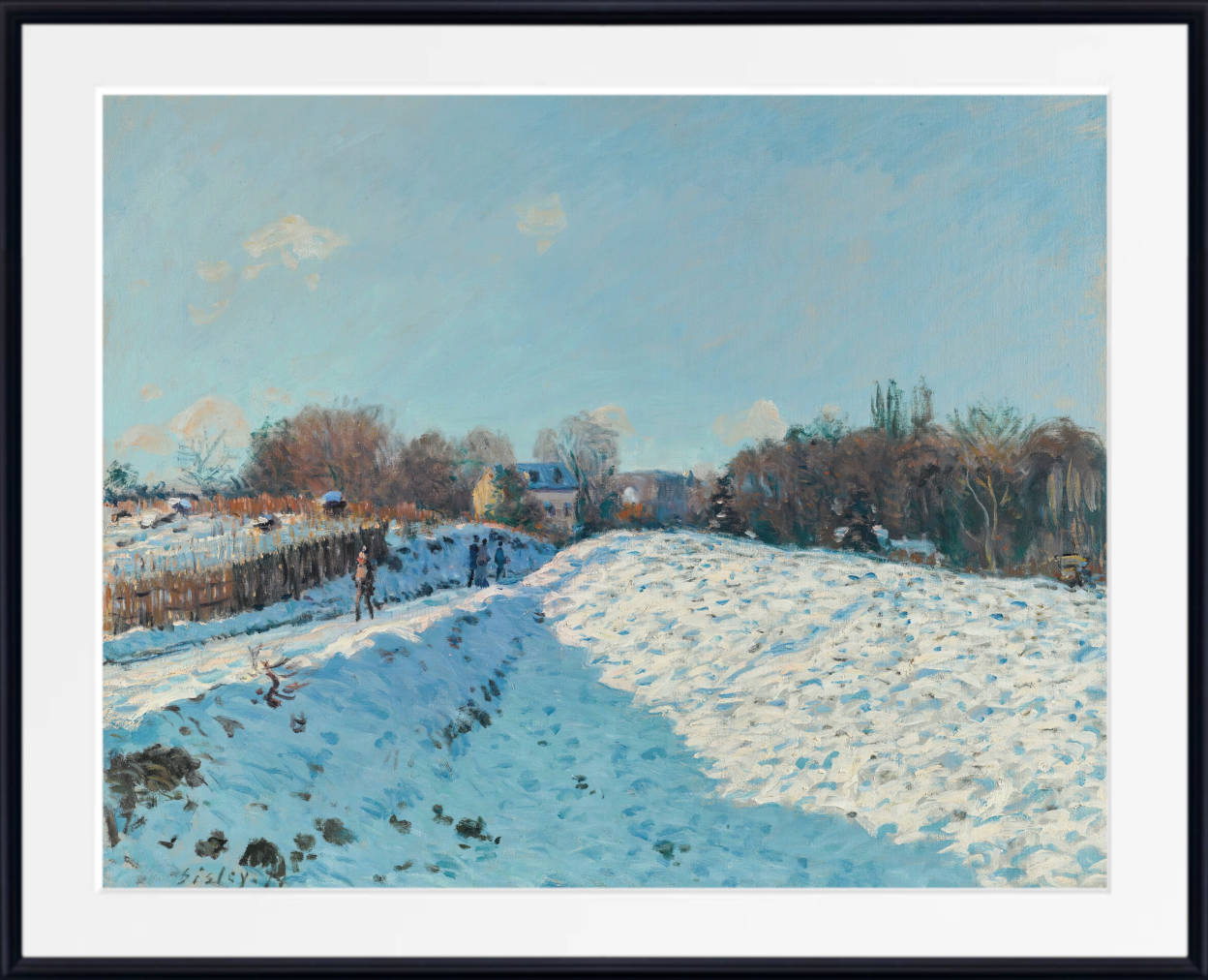 Alfred Sisley Print, Effect Of Snow At Louveciennes (1874)