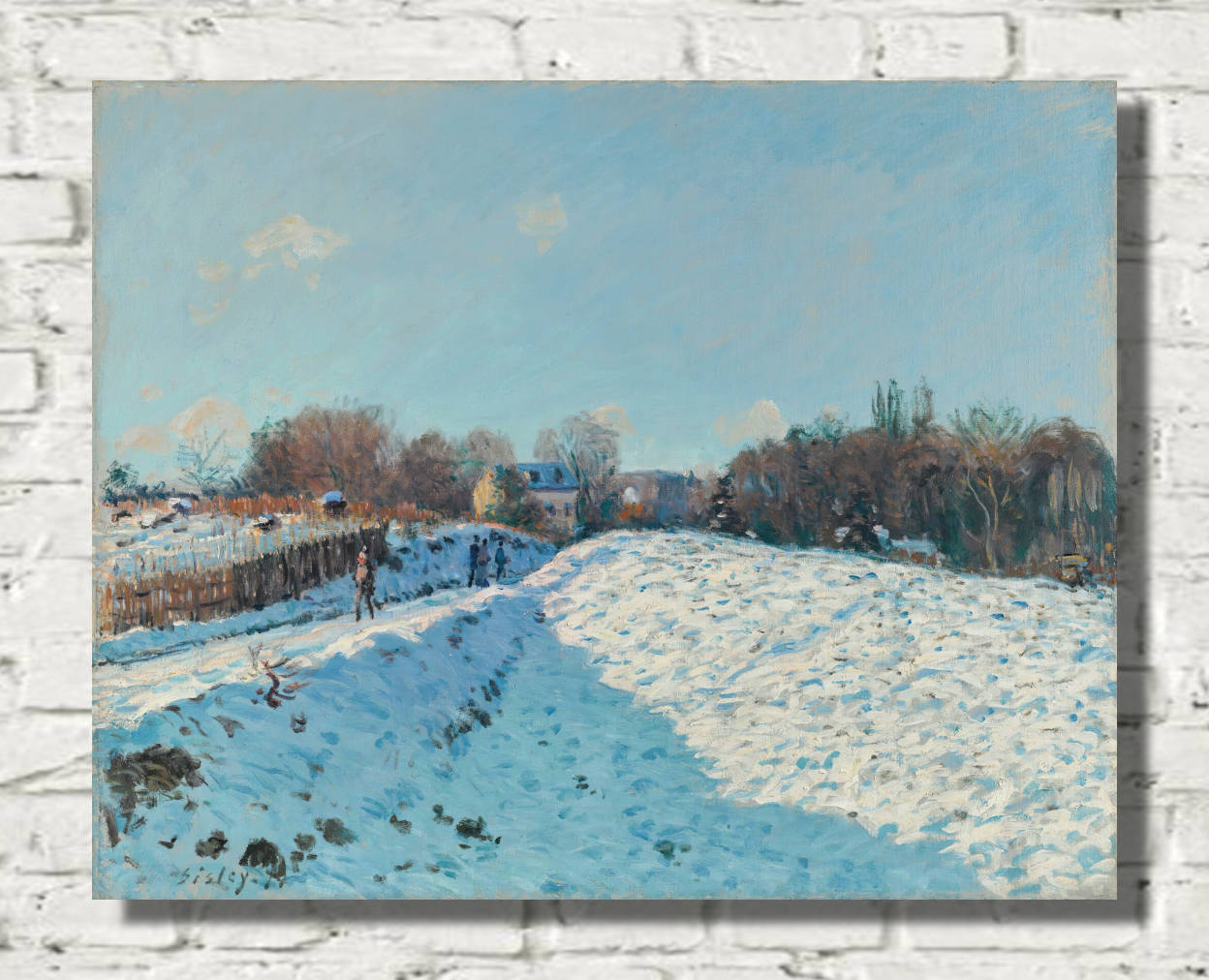 Alfred Sisley Print, Effect Of Snow At Louveciennes (1874)