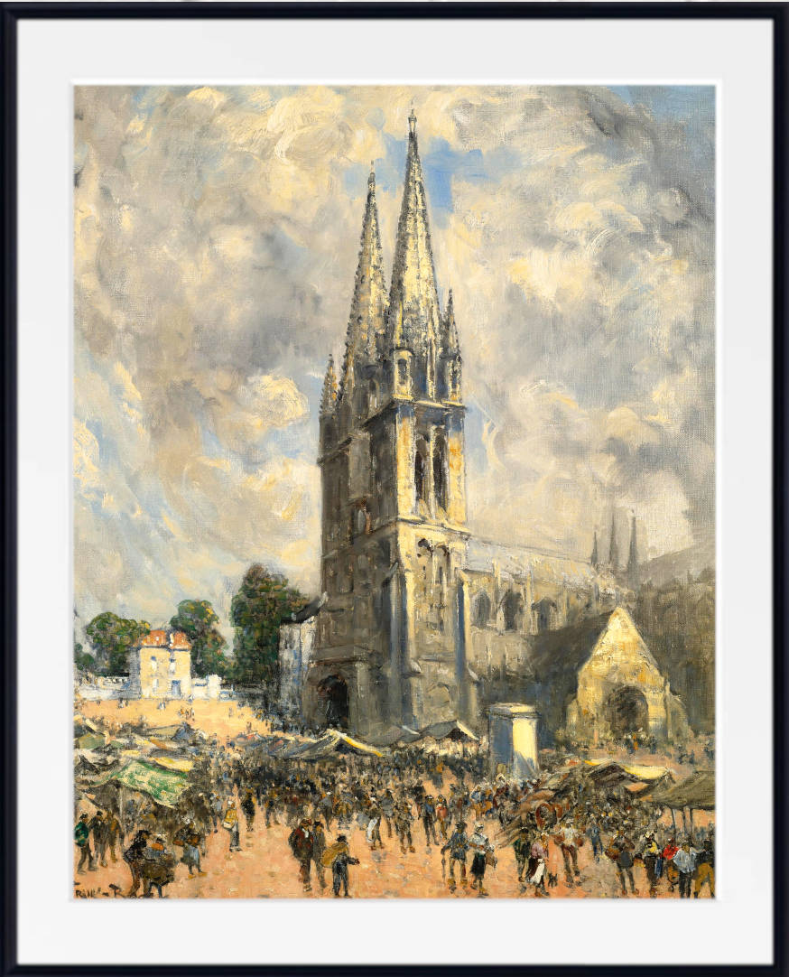 Frank Myers Boggs Print, A Church in Normandy