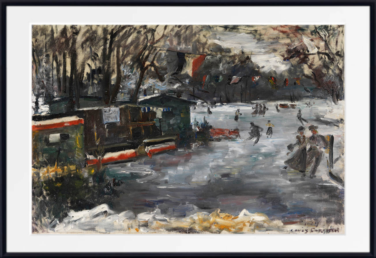 Lovis Corinth Print, Ice rink in Berlin's Tiergarten (1909)