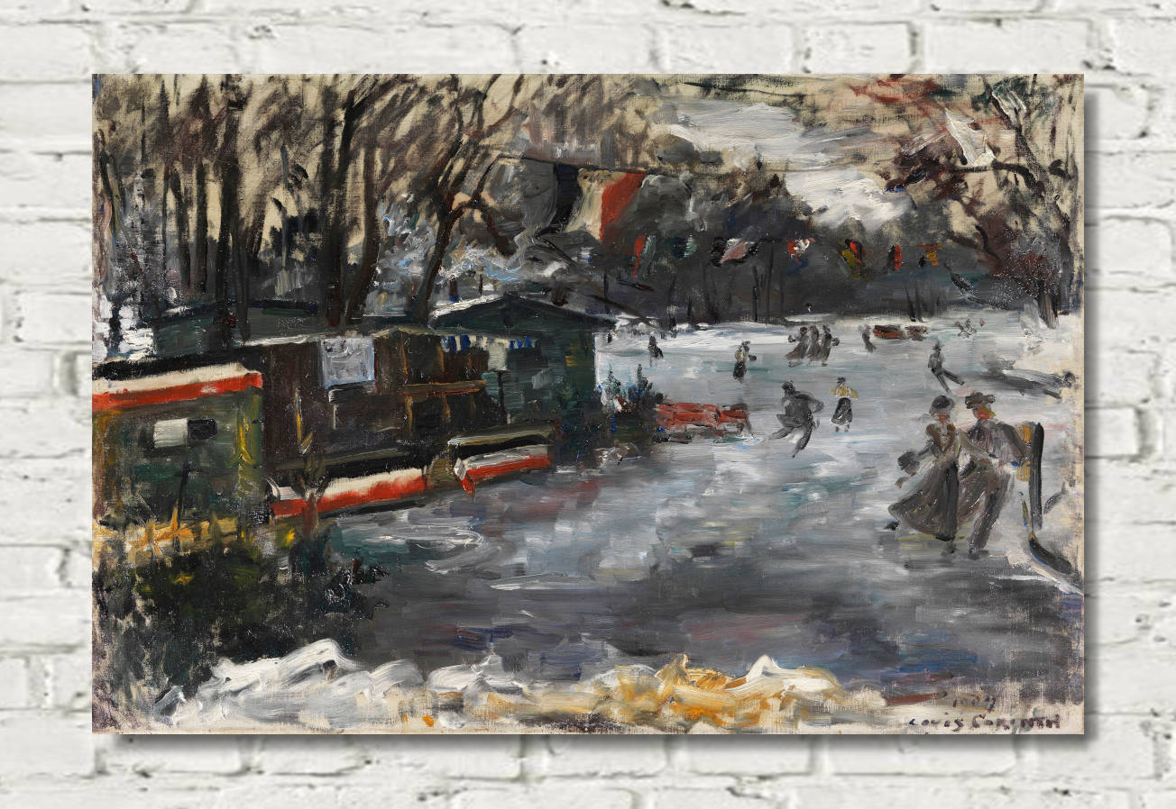 Lovis Corinth Print, Ice rink in Berlin's Tiergarten (1909)