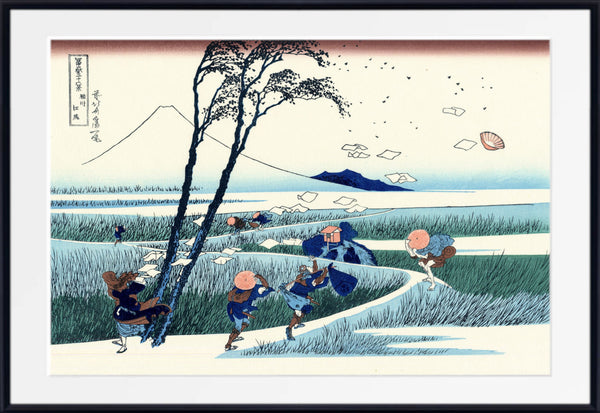 36 Views of Mount Fuji, Ejiri in Suruga Province, Katsushika Hokusai, Japanese Print