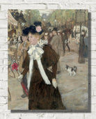 Jean-François Raffaëlli Print, Elegant on the Boulevard des Italiens, Paris