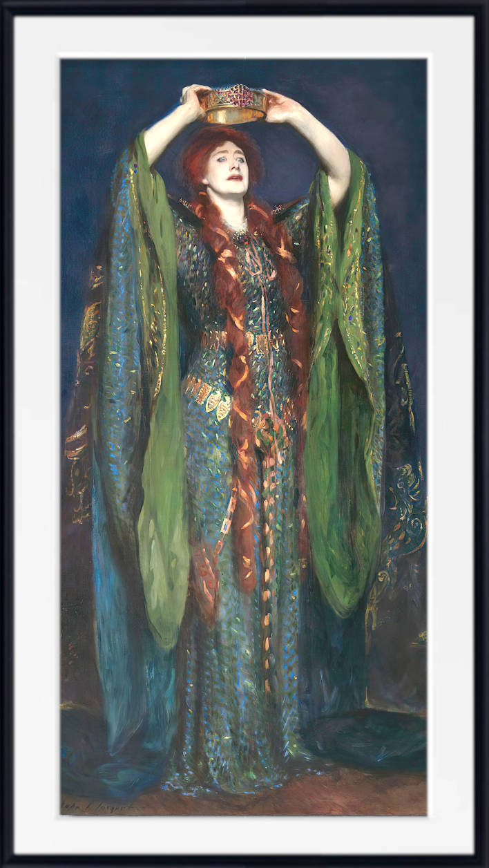 lady macbeth dress John Singer Sargent Print, Ellen Terry as Lady Macbeth – GalleryThane
