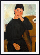 Amedeo Modigliani Wall Art Print : Elvira Resting at a Table (c.1918)