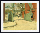 Santiago Rusinol Print, Entrance to the Park of the Moulin de la Galette (1891)