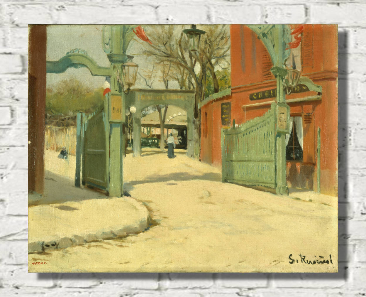 Santiago Rusinol Print, Entrance to the Park of the Moulin de la Galette (1891)