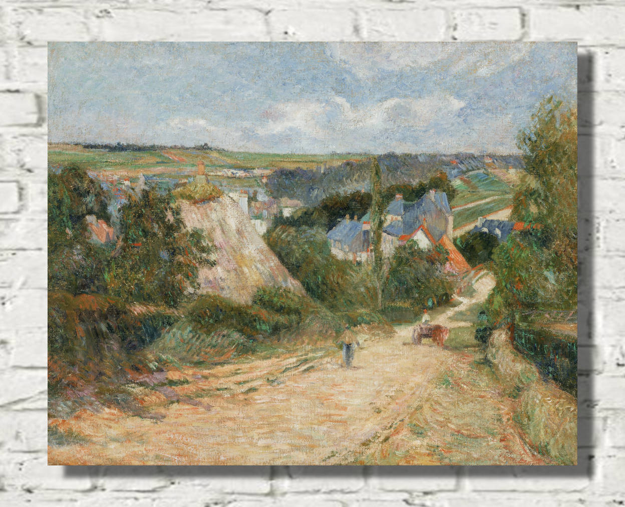 Paul Gauguin Print : Entrance to the Village of Osny (1882)