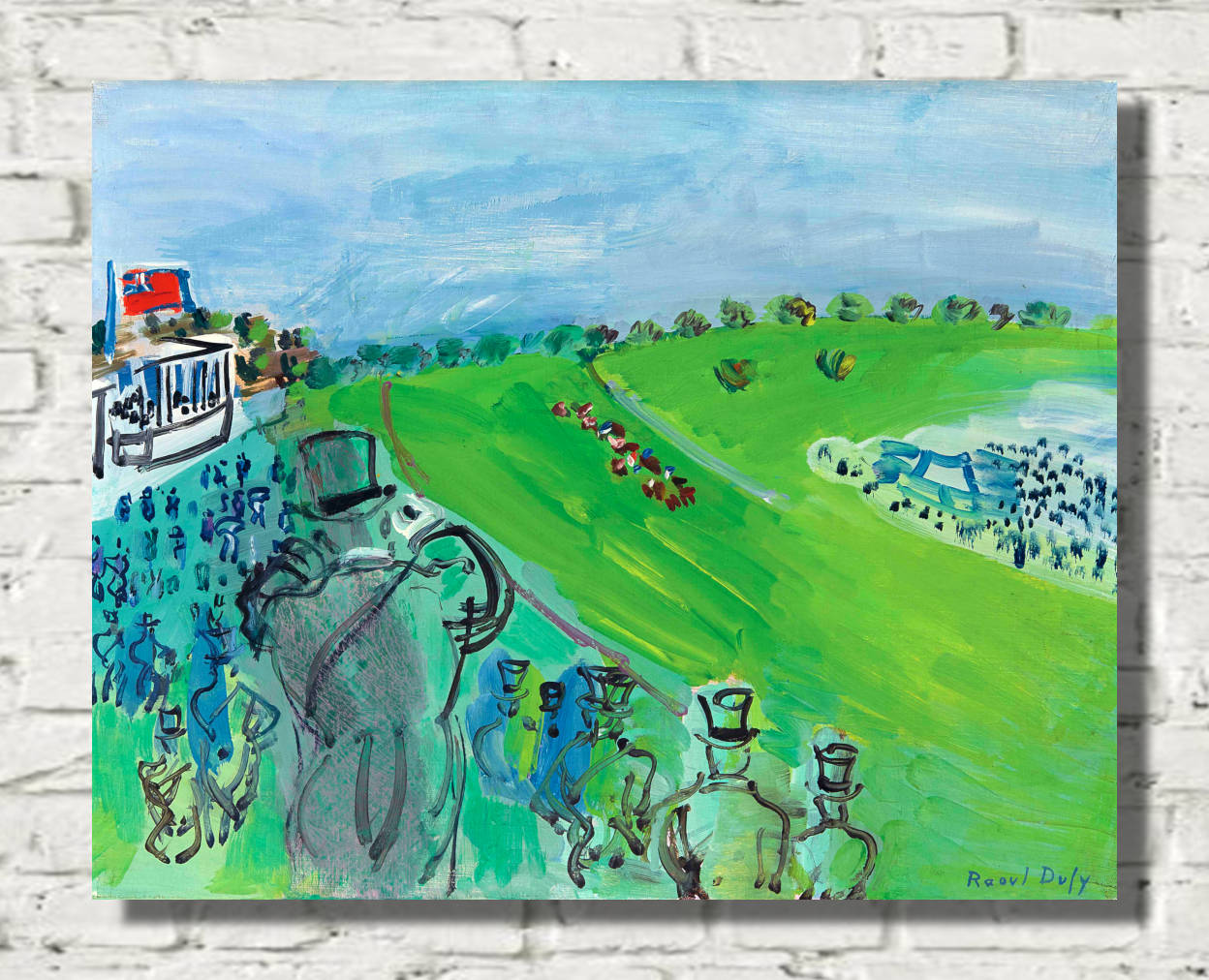 Epsom, Horse Racing Course (1931) by Raoul Dufy