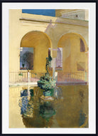 Joaquín Sorolla Print, Pond of Charles V, Alcázar, Seville (1910)