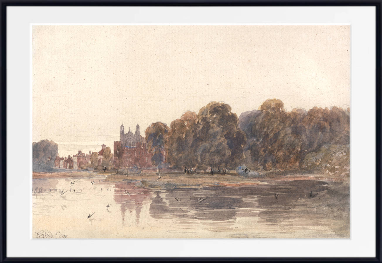 David Cox Print, Eton from the Thames