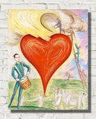 Nils Dardel Print, A Heart on Fire