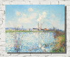 Gustave Loiseau Print, Factory on the Outskirts of L’Oise (1906)