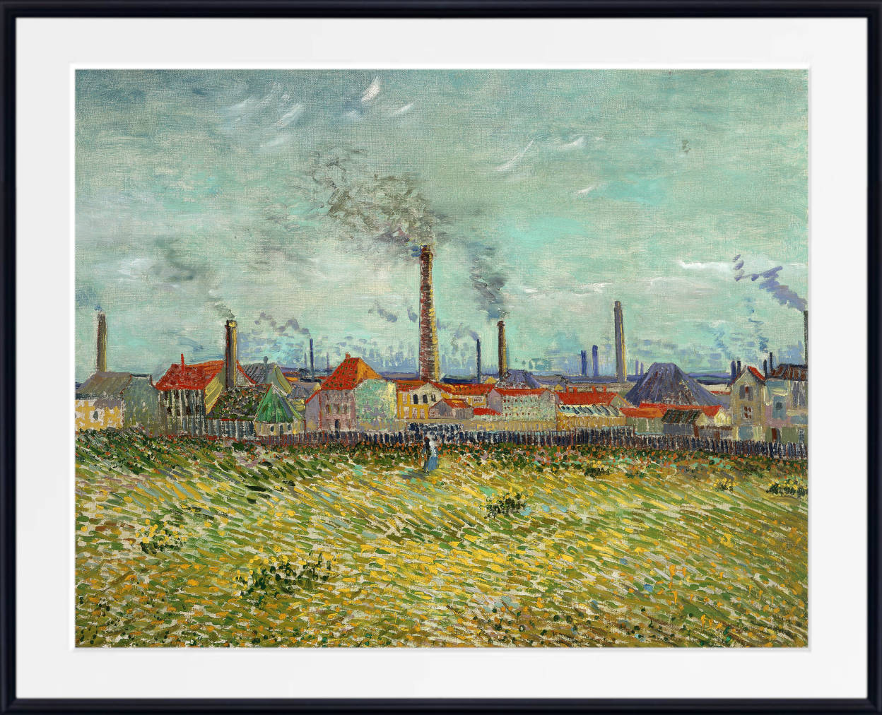 Factories at Clichy, Vincent Van Gogh Fine Art Print