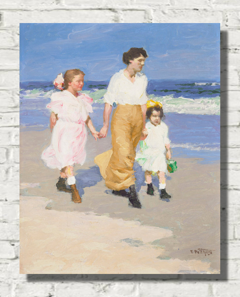 Family On the Beach, Edward Henry Potthast