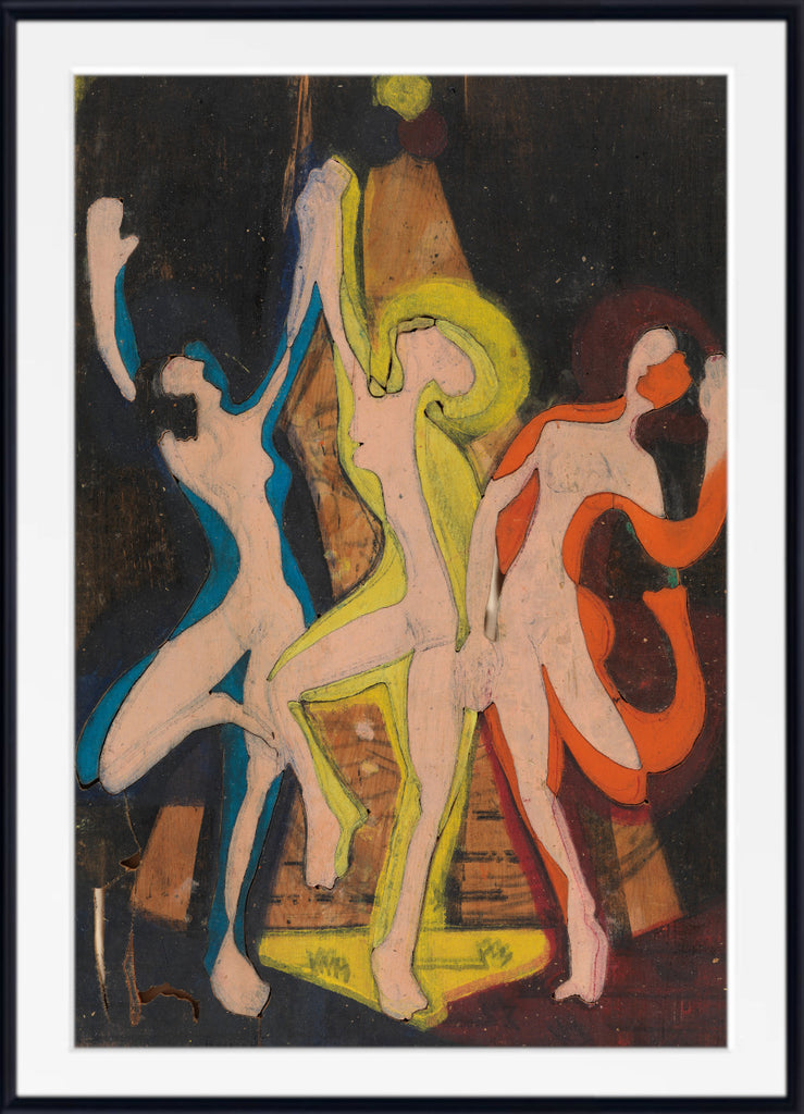 Color Dance, Color Stick II (1933) by Ernst Ludwig Kirchner