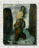 Franz Stuck Print, Faun and Mermaid (1902)