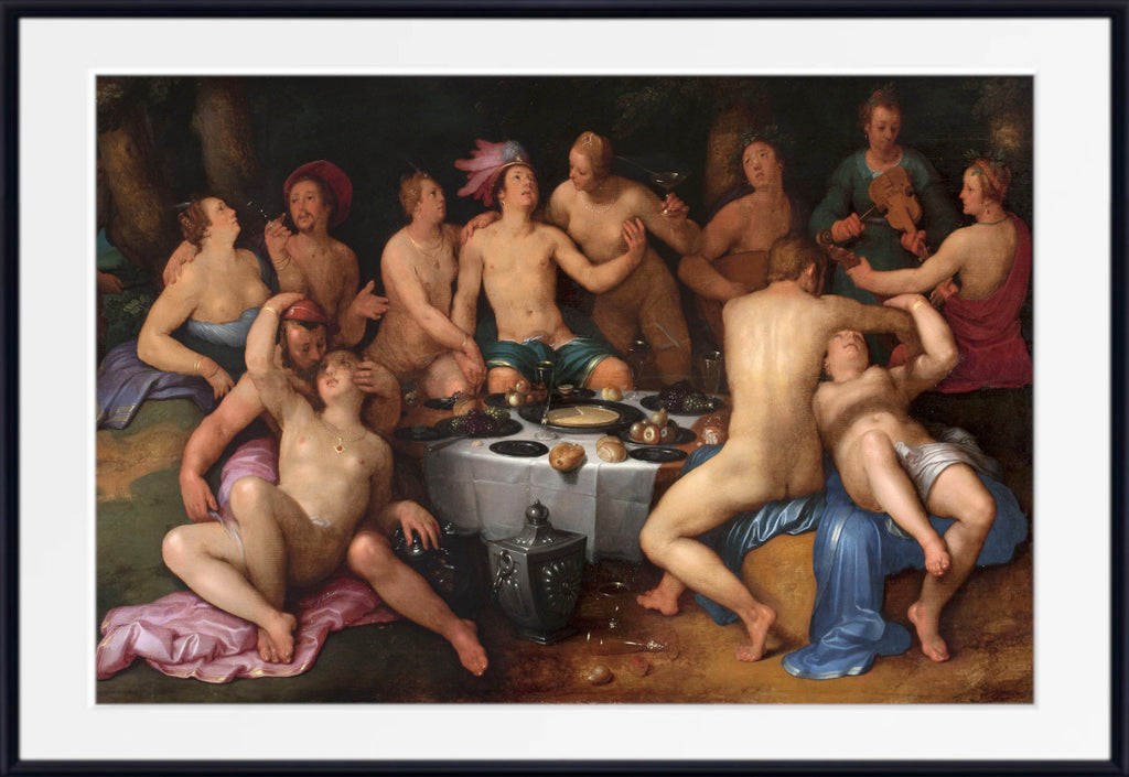 Feast of the prodigal son by Cornelis van Haarlem