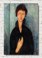 Amedeo Modigliani Wall Art Print : Woman with Blue Eyes (1918)