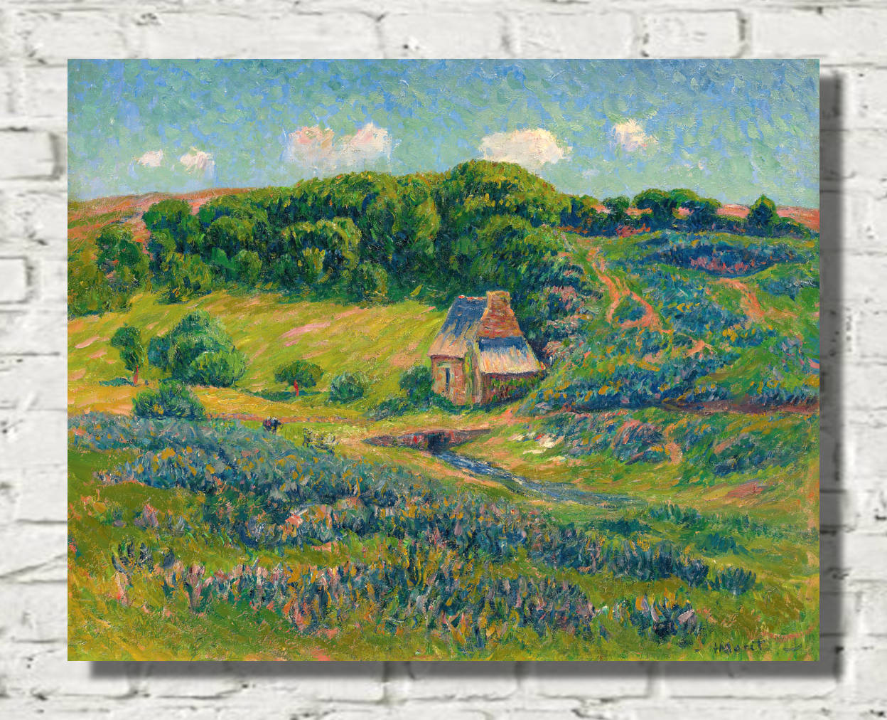 Henry Moret Print, Farm in the Breton countryside