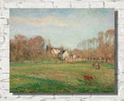 Camille Pissarro Print, Field and Mill at Osny  (1884)