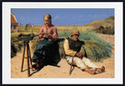 Michael Ancher Print, Figures in a landscape. Blind Kristian and Tine among the dunes (1880)