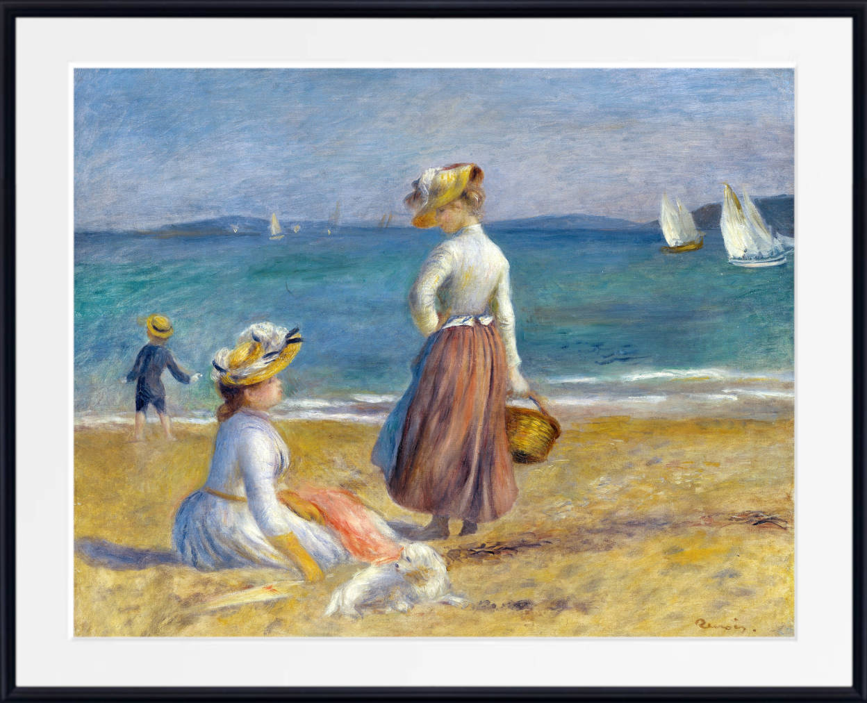 Renoir Print, Figures on the Beach (1890)