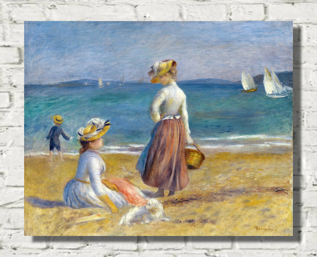 Renoir Print, Figures on the Beach (1890)