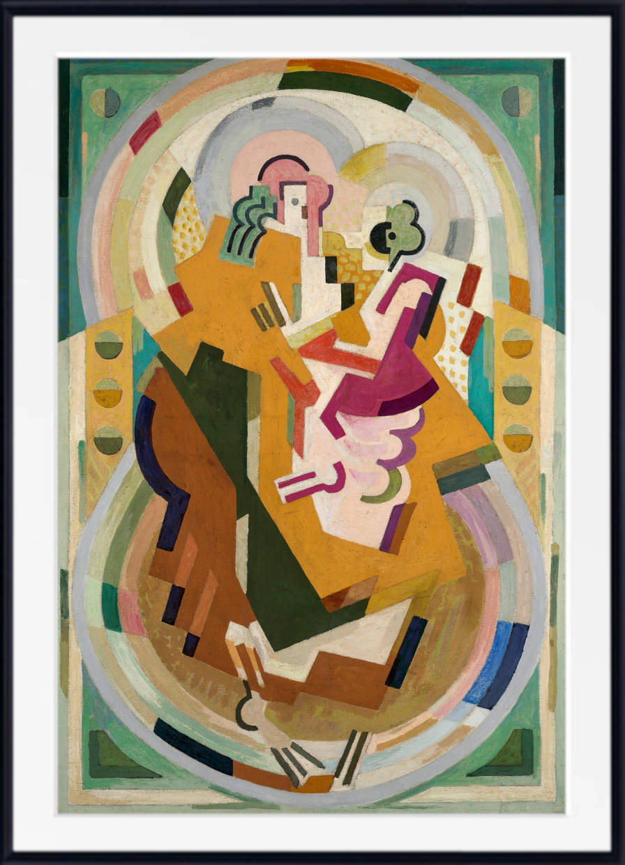 Albert Gleizes Print, Figure suggested in a measure-cadence-rhythm painting (1935)