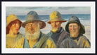 Michael Ancher Print, Four fishermen in the sunshine on Skagen Beach