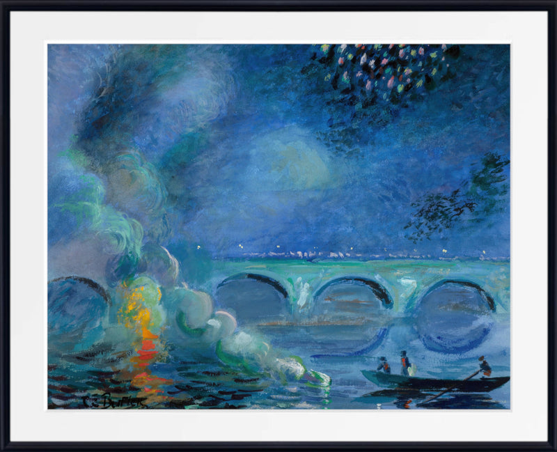 Fireworks Bridge at Vernon by Theodore Earl Butler framed print