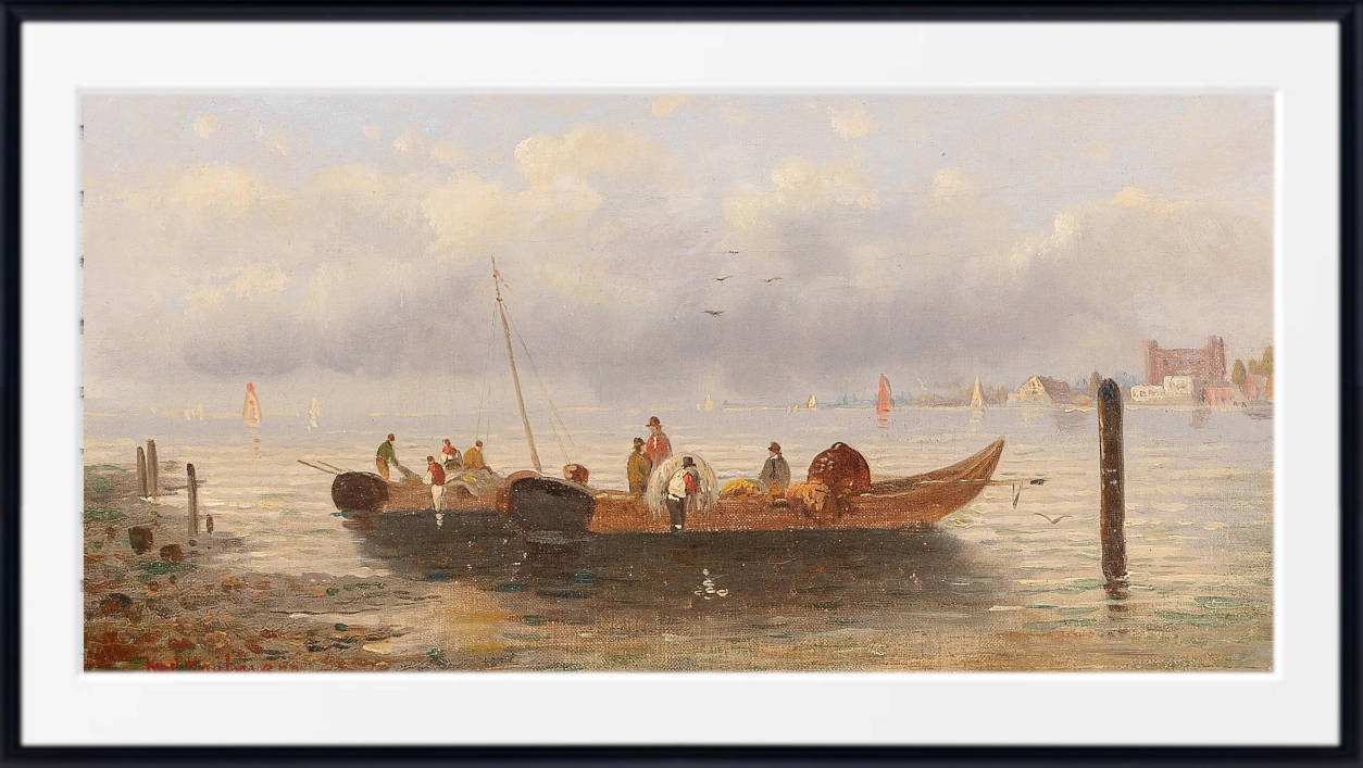 Karl Kaufmann Print, Fishermen By The Coast