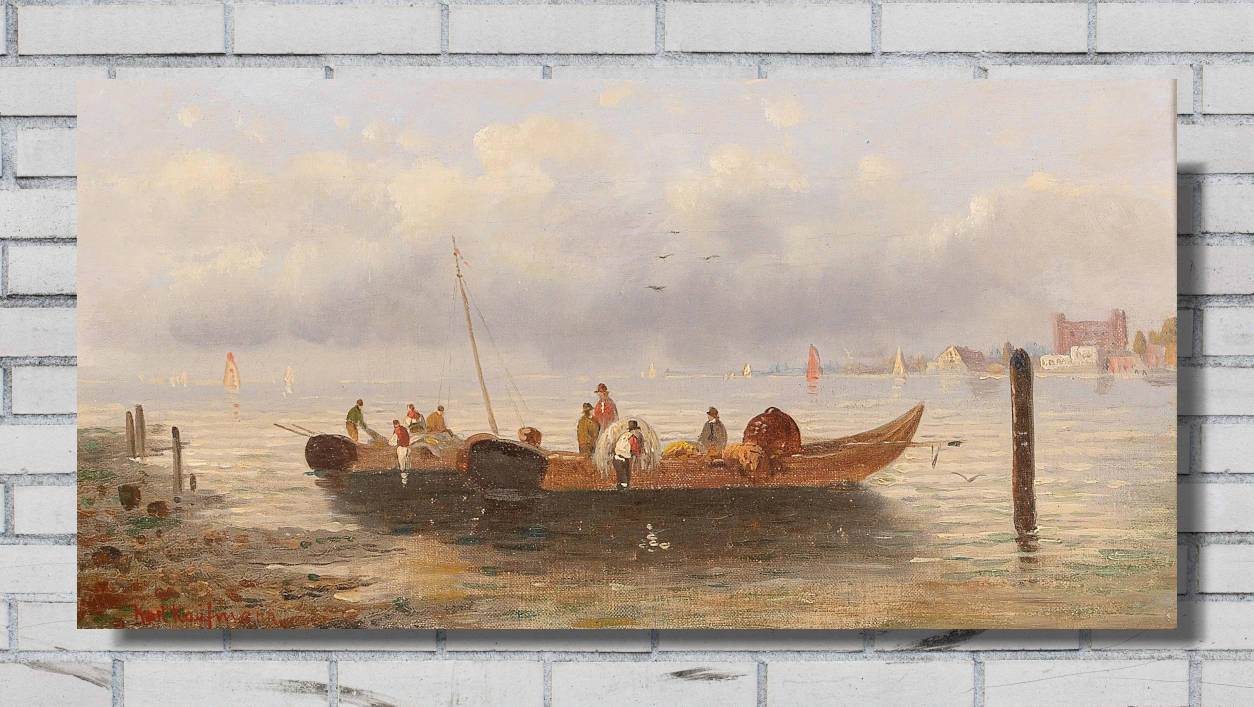 Karl Kaufmann Print, Fishermen By The Coast