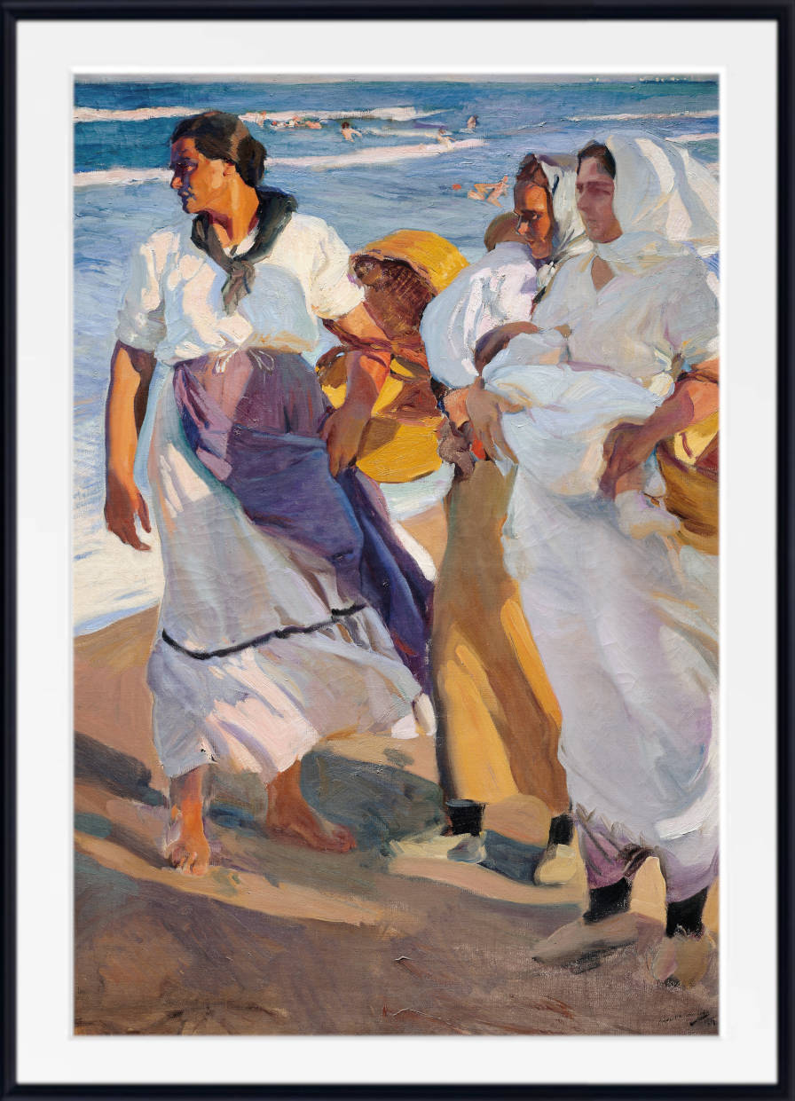 Joaquín Sorolla Print, Fisherwomen from Valencia (1915)