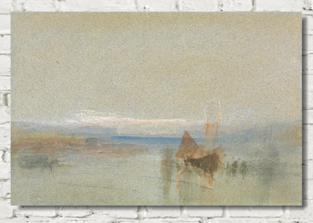 Fishing Boats Becalmed off le Havre by William Turner