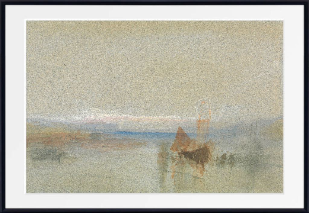Fishing Boats Becalmed off le Havre by William Turner