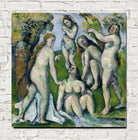 Paul Cézanne Print, Five Bathers (1885)