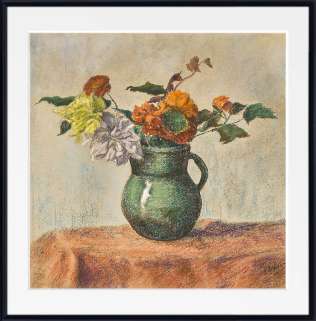 Flowers in a Green Pot by Paul Ranson