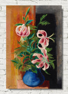 Flowers in a vase by Moise Kisling