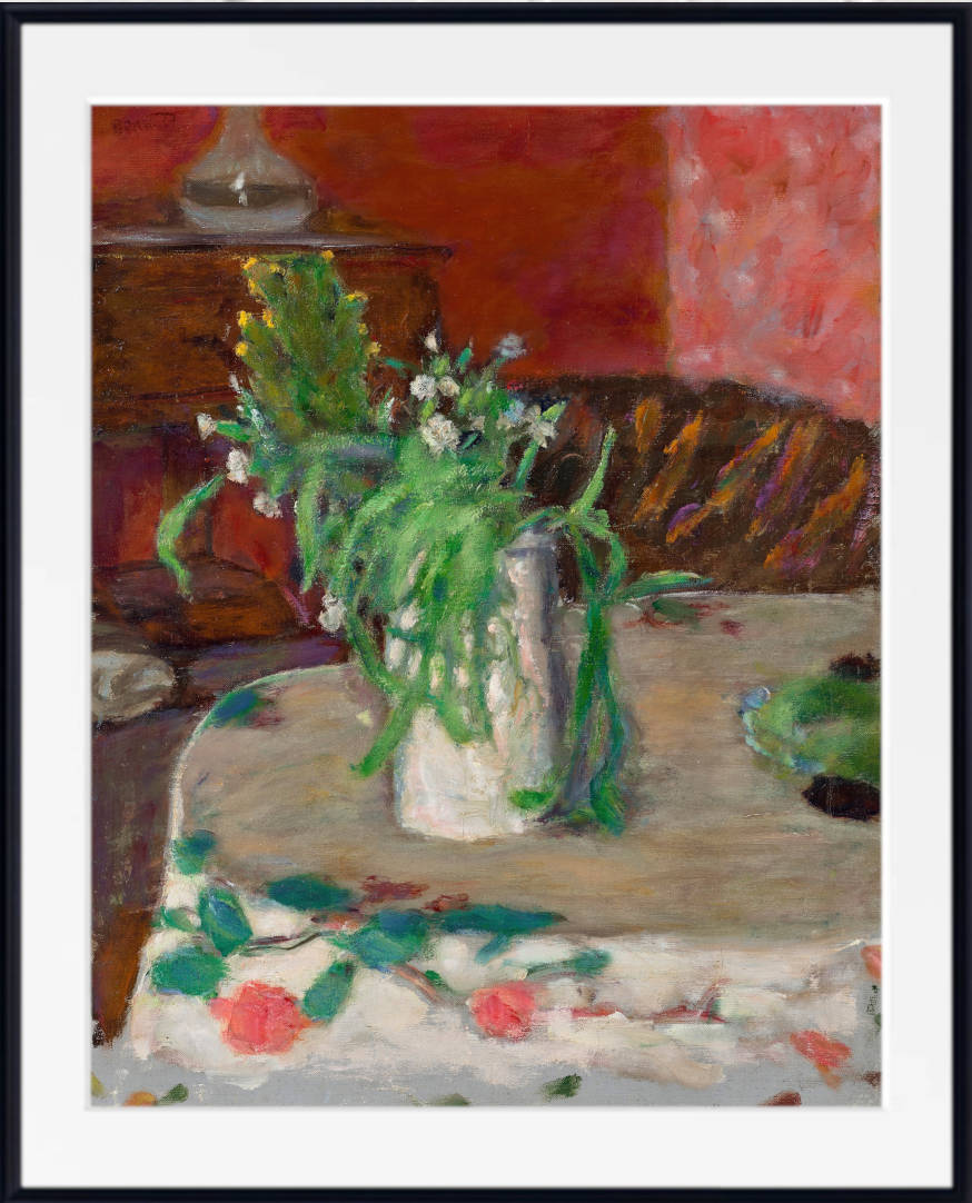 Pierre Bonnard Print, Fleurs et carafe (circa 1910)