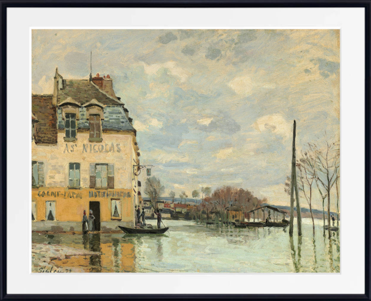 Alfred Sisley Print, Flood at Port-Marly (1872)