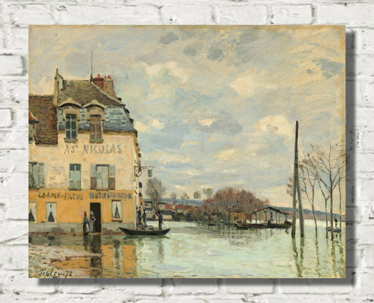 Alfred Sisley Print, Flood at Port-Marly (1872) – GalleryThane