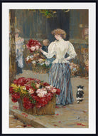 Frederick Childe Hassam Print : Flower Girl (circa 1887)