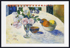 Paul Gauguin Print : Flowers and a Bowl of Fruit on a Table